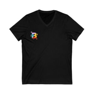 Unisex Jersey Short Sleeve V-Neck Tee
