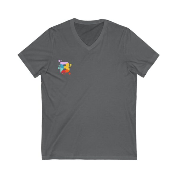 Unisex Jersey Short Sleeve V-Neck Tee - Image 3
