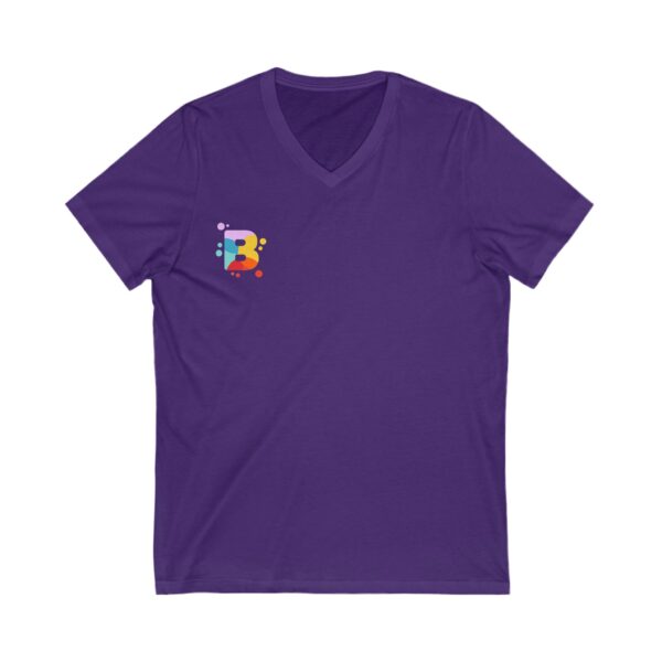 Unisex Jersey Short Sleeve V-Neck Tee - Image 9