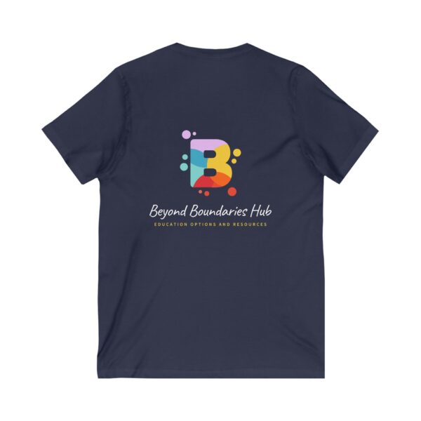 Unisex Jersey Short Sleeve V-Neck Tee - Image 2