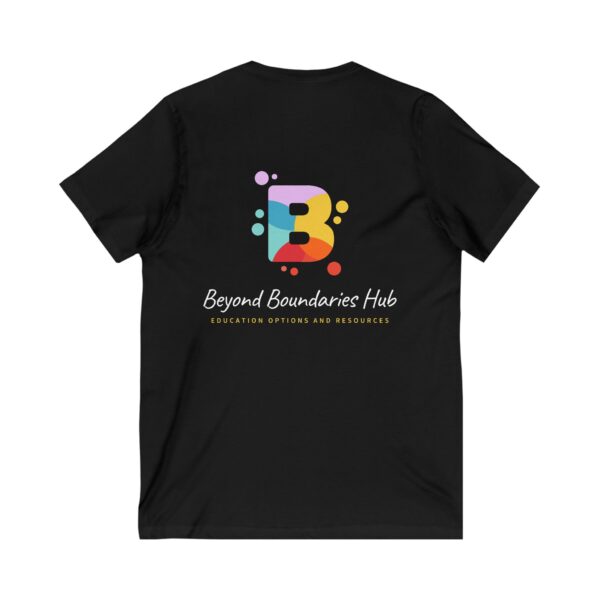 Unisex Jersey Short Sleeve V-Neck Tee - Image 2