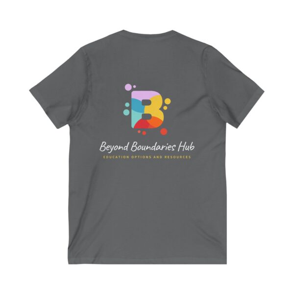 Unisex Jersey Short Sleeve V-Neck Tee - Image 4