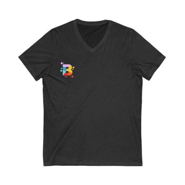 Unisex Jersey Short Sleeve V-Neck Tee - Image 5