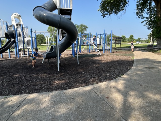 Homeschool and Microschool children in Topeka playing at a park